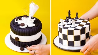 Amazing Fondant Chess Board Cake Decorating  맛있는 케이크 레시피  케이크 타운 [upl. by Innaig]