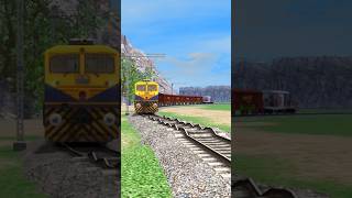 DIESEL TRAINS RUNNING ON BUMPY RAILROAD TRACKS train [upl. by Kelwin]