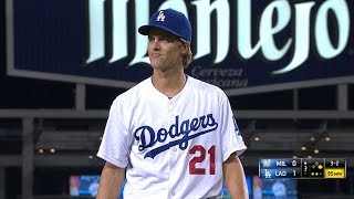 MILLAD Greinke pitches five scoreless Ks six [upl. by Florri]