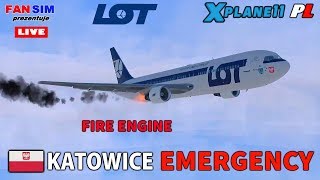 FIRE ENGINE BOEING 767300 LOT I ✈ XPLANE 11  EMERGENCY LANDING SQ 7700 [upl. by Avitzur]