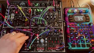 Eurorack Modular  SP404 MK2 Techno Jam 6 [upl. by Able146]