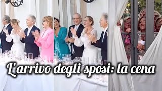 Matrimonio Simona Ventura gli sposi arrivano a cena tra applausi e canzoni [upl. by Kriste58]