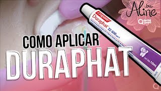 Duraphat como aplicar corretamente com Dra Aline Manfro [upl. by Mailliwnhoj]