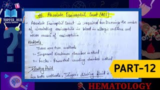 Absolute Eosinophil count in hindi  Eosinophils high in blood test means  AEC test in hindi [upl. by Pilar]