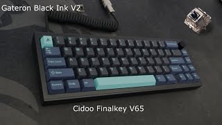 Cidoo Finalkey V65 Sound Test With Gateron Black Ink V2 Switches [upl. by Ilegna]