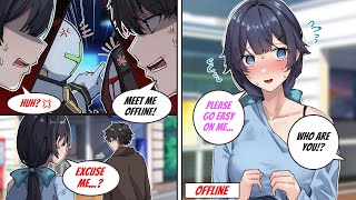 ［Manga dub］ My online girlfriend always mocks me but when I actually met her she became［RomCom］ [upl. by Roth]