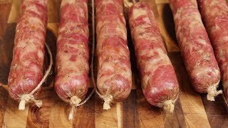 Домашняя колбаса в духовке ПРОСТОЙ РЕЦЕПТ украинской колбасы  How to Make Homemade Sausage [upl. by Eizeerb]