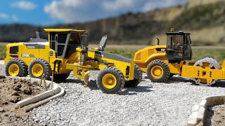 Grading A Road With An RC Motor Grader [upl. by Roderic213]