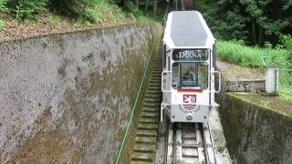 Standseilbahn in KarlsbadKarlovy Vary [upl. by Fawnia]