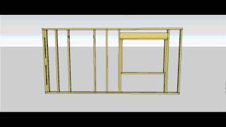 Wall Frame Components and Construction Sequence [upl. by Nodroj]