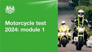 Motorcycle test 2024  module 1 official DVSA guide [upl. by Hotchkiss]