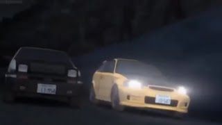 Initial D 4th Stage AE86 VS EK9 Carbon Hood [upl. by Cornwell]