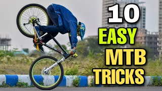 10 Easy MTB Tricks  Infinity Riderzz Kolkata [upl. by Naujud]