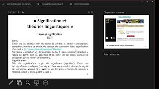 Signification et théories linguistiques 20242025 Cours n°1 [upl. by Lutero]