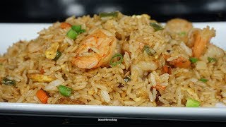 Secret Revealed Chinese Shrimp Fried Rice • Din Tai Fung Egg Fried Rice w Prawns Recipe 虾仁蛋炒饭 [upl. by Ahsilif846]