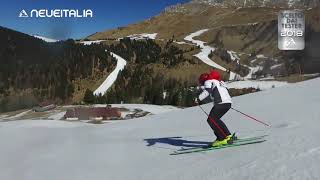 Neveitalia carving ski 20183 Pampeago Pista Agnello 01 [upl. by Kcirrej]