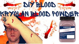 How to use Kryolan Blood Powder to Make 3 Different Types of Fake Blood [upl. by Eural]