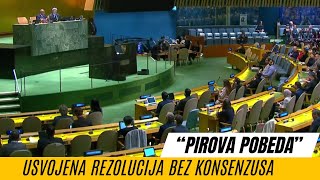 Usvojena rezolucija o Srebrenici sa samo 43 odsto podrške  Rusija Otvorena Pandorina kutija [upl. by Timofei]