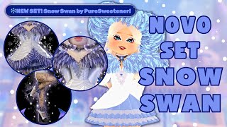 NOVO SET SNOW SWAN  LOJA GLITTERFROST 2023  Roblox Royale High [upl. by Lesiram47]