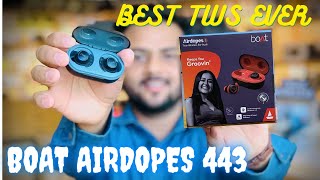 Boat Airdopes 443 Unboxing and review in hindi [upl. by Latsyek]