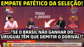 IMPRENSA DEBATE O EMPATE DA SELEÇÃO BRASILEIRA CONTRA A COLÔMBIA [upl. by Bowen210]