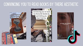 Convincing You To Read Books By Their Aesthetic  Booktok [upl. by Ateikan]