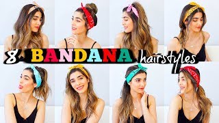 8 TRENDY BANDANA HAIRSTYLES FOR SUMMER  How to Style Bandanas [upl. by Cindelyn]