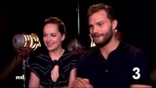 RED TV Germany  12 Questions to Jamie Dornan and Dakota Johnson [upl. by Aitnic549]