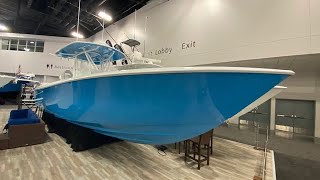 35 ST Contender 2022 Walkthrough Video at Miami International Boat Show [upl. by Nylqcaj]