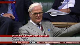 Desmond Swayne MP at DExEU Questions [upl. by Myrlene238]