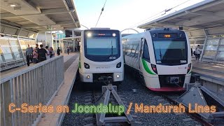 Transperth CSeries Operating on the Mandurah amp Joondalup Lines Part 1 Canning Bridge  Mandurah [upl. by Zzahc]