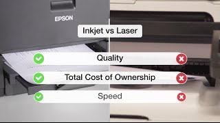 Epson Inkjet Printers vs Laser Printers [upl. by Chrysa]