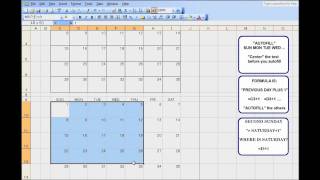 3 Month Calendar Template for Excel  An exercise to teach kids Excel [upl. by Roddie]