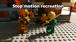 Lloyd saves Arin and Sora  ninjago stop motion recreation rushed [upl. by Gausman]