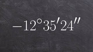 Learn to write an angle in decimal degree form [upl. by Idna]