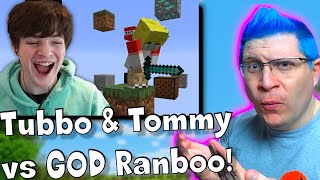 Minecrafts Sky Grid Mod with Tommy is Hilarious REACTION Ranboos a GOD now [upl. by Anytsyrk]