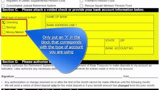 NCNG Retirement Services Form 170 State Direct Deposit Form [upl. by Penland]