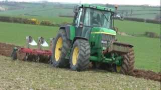 Ploughing with John Deere 7810 [upl. by Warde503]