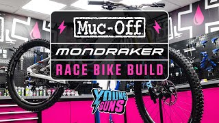 MucOff Young Guns 2023 Mondraker Race Bike Build [upl. by Isahella918]