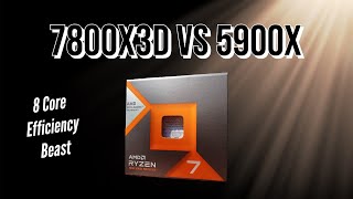 EFFICIENCY BEAST 7800X3D Vs 5900X Upgrade Comparison  11 Games  RTX 4090 [upl. by Ecadnak]