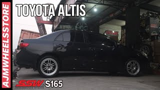 MODIFIKASI TOYOTA COROLLA ALTIS VELG SSW S165  AJMWHEELSSTORE [upl. by Liatrice]