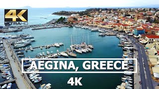 Aegina Greece 4K Drone [upl. by Kayne]