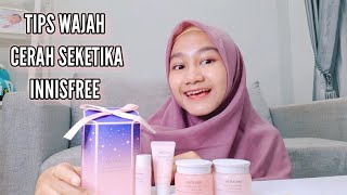 TIPS MENCERAHKAN WAJAH SEKETIKA PAKAI TONE UP CREAM DARI INNISFREE JEJU CHERRY BLOSSOM  REVIEW [upl. by Dauf561]