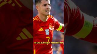 MORATA AL MILAN PER 13 MILIONI DI EURO DI CLAUSOLA  Atletico Madrid ci pensa shorts [upl. by Gwenneth151]