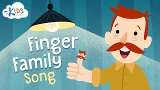 Finger Family Song  Children Song with Lyrics  Nursery Rhymes  Kids Academy [upl. by Sulohcin]