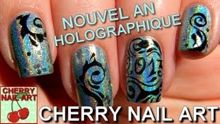 NOUVEL AN nail art 2013 ongles courts [upl. by Anatlus286]