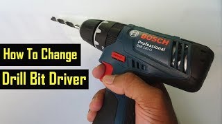 How To Change Drill Bit For Bosch First Time Users  Cordless  Wired  Hammer Models [upl. by Aicital]