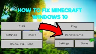 HOW TO FIX MINECRAFT WINDOWS 10 UNLOCK FULL GAME [upl. by Fosque614]