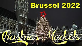 Highlights Brussels Christmas Markets 2022 4K [upl. by Eimat]