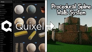 How to use Quixel Megascans in my Procedural Walls SystemUE4 [upl. by Aniez]